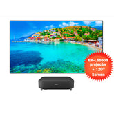 Epson EH-LS650B with 120 inch UST Screen + 5 YEAR WARRANTY